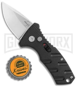 Boker Stubby Strike Black Automatic Knife - Stonewash -Boker Shop Boker Stubby Strike CA Legal Auto SW 01BO440NSOI BHQ 99646 jr bottlecap large