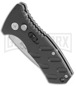 Boker Stubby Strike Black Automatic Knife - Stonewash -Boker Shop Boker Stubby Strike CA Legal Auto SW 01BO440NSOI BHQ 99646 jr spine large