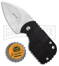 Boker Subcom Black G-10 Friction Folder- Stonewash Plain -Boker Shop Boker Subcom Friction Folder Knife Black G 10 SW BHQ 94318 ns bottlecap 2 large