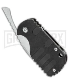 Boker Subcom Black G-10 Friction Folder- Stonewash Plain -Boker Shop Boker Subcom Friction Folder Knife Black G 10 SW BHQ 94318 ns spine large