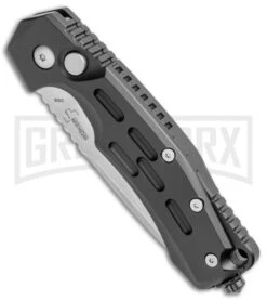 Boker Thunder Storm Automatic Knife Black - Satin Plain 6 Boker Thunder Storm Automatic Knife Black - Satin Plain -Boker Shop Boker Thunder Storm Auto Black Satin BHQ 110585 jr spine large