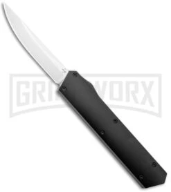 Boker USA Black Kwaiken OTF Automatic Knife - Satin Plain