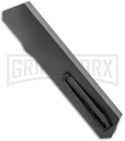 Boker USA Black Kwaiken OTF Automatic Knife -Satin Plain -Boker Shop Boker USA Kwaiken OTF Auto Black Aluminum SW 06EX551 BHQ 115743 jr side large