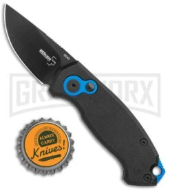 Boker Vox Kompakt CA Legal Automatic Knife - Drop Point Black Plain -Boker Shop Boker Vox Kompakt CA Legal Auto Knife Black 01BO624NSOI BHQ 95711 jr bottlecap 2 large