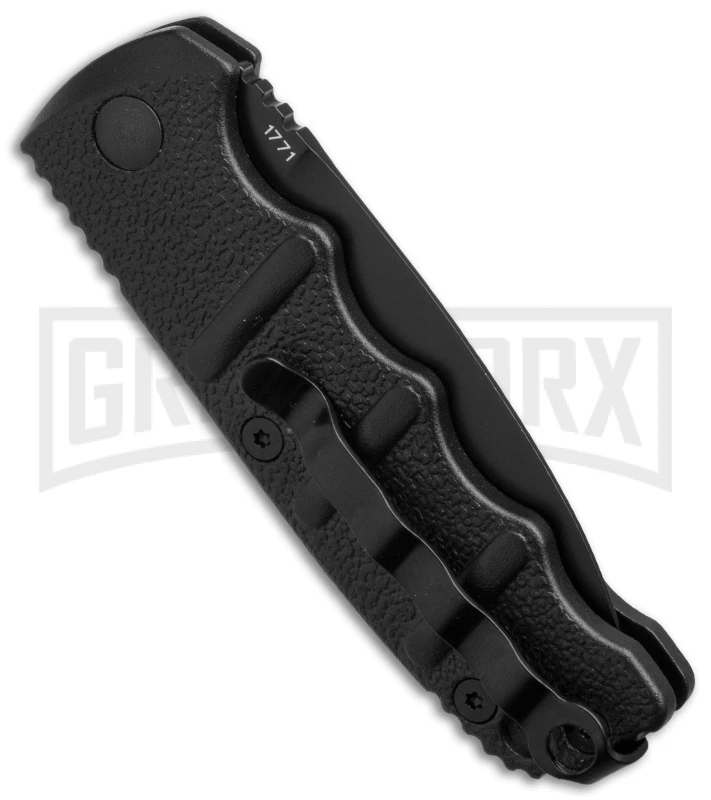 Boker Black Mini Kalashnikov Black Automatic Knife - D2 Black Plain 4 Boker Black Mini Kalashnikov Black Automatic Knife - D2 Black Plain - Image 2