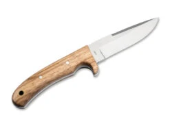 Boker Elk Hunter Fixed Blade Knife Brown Zebrawood Handle 440A Plain Edge 02GL687 -Boker Shop L687 1 29162.1684168171