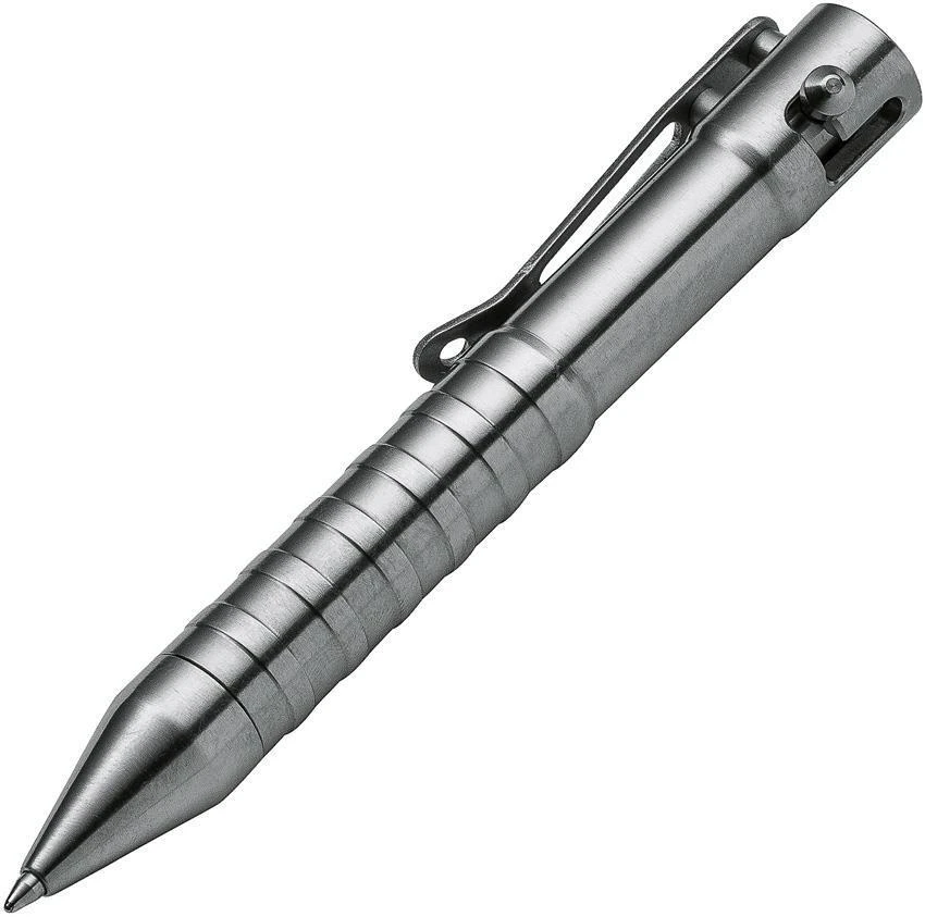 Boker Plus Gray Tactical Kid Cal 50 Titanium Construction Pen W/ Clip P09BO073 4 Boker Plus Gray Tactical Kid Cal 50 Titanium Construction Pen W/ Clip P09BO073 - Image 2