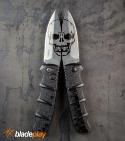 Boker Kalashnikov Skull Black Automatic Knife - D2 Dagger Stonewash Plain -Boker Shop Untitled 1Boker Skull Kalashnikov Dagger Automatic Knife BHQ75532 kp steel web large