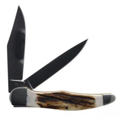 Boker Traditional Series 2.0 Hunter 2 Blade Folding Knife Stag Handle D2 Plain Edge 110840ST -Boker Shop bOKER 110840sST 04 35608.1676061923