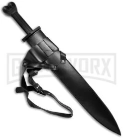 Boker Magnum Aegaen Sea Fixed Blade Sword - Black Plain -Boker Shop blade play sword 05zs9537 sheath cm large