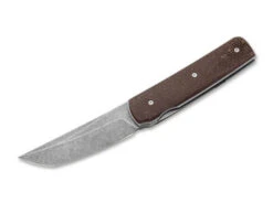 Boker Sanjo Folding Knife Brown Micarta Handle VG-10 Plain Edge 01BO907