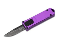 Boker Plus USB 2.0 OTF Auto Knife Purple Aluminum Handle D2 Plain Edge 06EX269