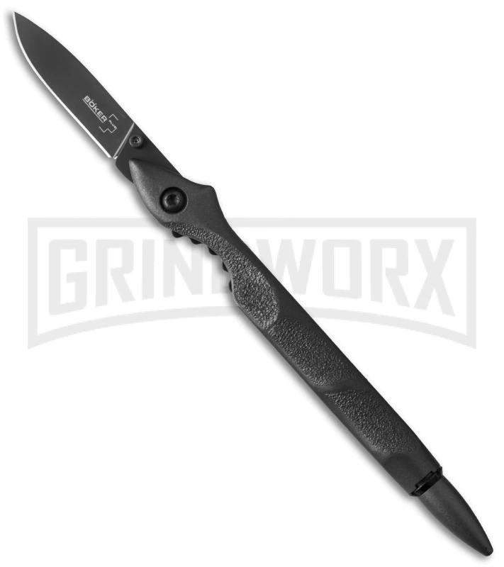 Boker Plus Office Survival Gray Aluminum Pen Knife - Gray Plain 3 Boker Plus Office Survival Gray Aluminum Pen Knife - Gray Plain