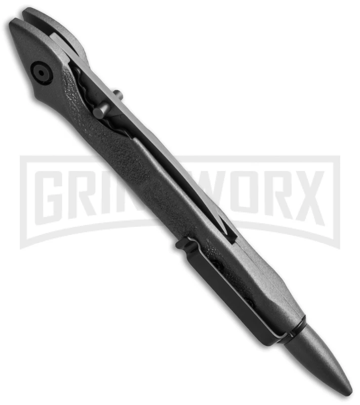 Boker Plus Office Survival Gray Aluminum Pen Knife - Gray Plain 4 Boker Plus Office Survival Gray Aluminum Pen Knife - Gray Plain - Image 2