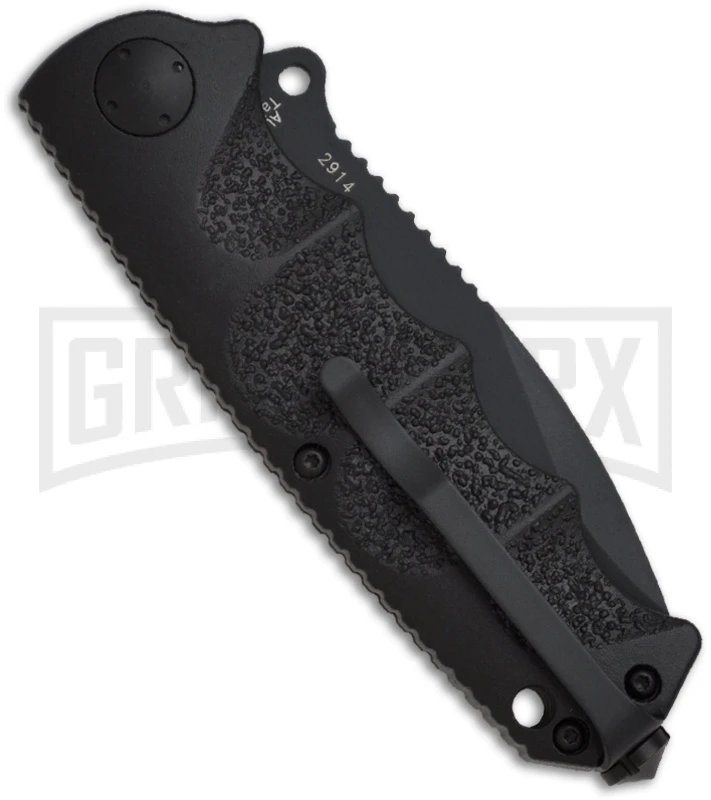 Boker Plus Reality-Based Black Automatic Knife - Black Plain 4 Boker Plus Reality-Based Black Automatic Knife - Black Plain - Image 2