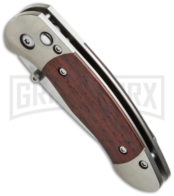 Boker Plus Gordito Cocobolo Folding Knife - Satin Plain 5 Boker Plus Gordito Cocobolo Folding Knife - Satin Plain - Image 3