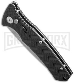 Boker Plus Strike Automatic Knife - Drop Point Stonewash Plain 9 Boker Plus Strike Automatic Knife - Drop Point Stonewash Plain -Boker Shop boker 01bo400n bottom cm large