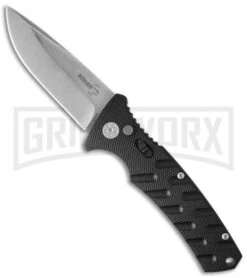 Boker Plus Strike Manual Knife - Drop Point Stonewash Plain