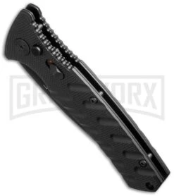 Boker Plus Strike Manual Knife - Tanto Black Serr -Boker Shop boker 01bo401n bottom cm large