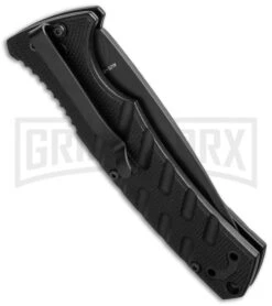 Boker Plus Strike Manual Knife - Tanto Black Serr -Boker Shop boker 01bo401n side cm large