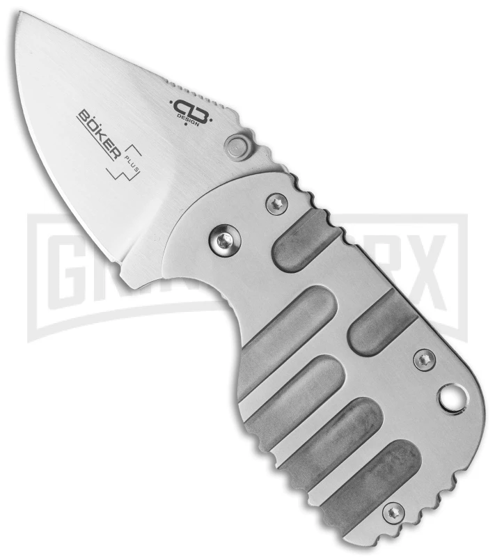 Boker Plus Chad Los Banos Subcom Titanium Knife - VG-10 Satin Plain 3 Boker Plus Chad Los Banos Subcom Titanium Knife - VG-10 Satin Plain