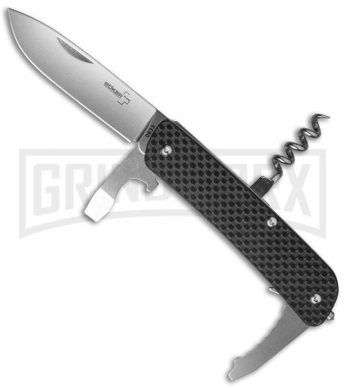 Boker Plus Tech-Tool Carbon Fiber 2 Folding Knife - Polish Plain 3 Boker Plus Tech-Tool Carbon Fiber 2 Folding Knife - Polish Plain