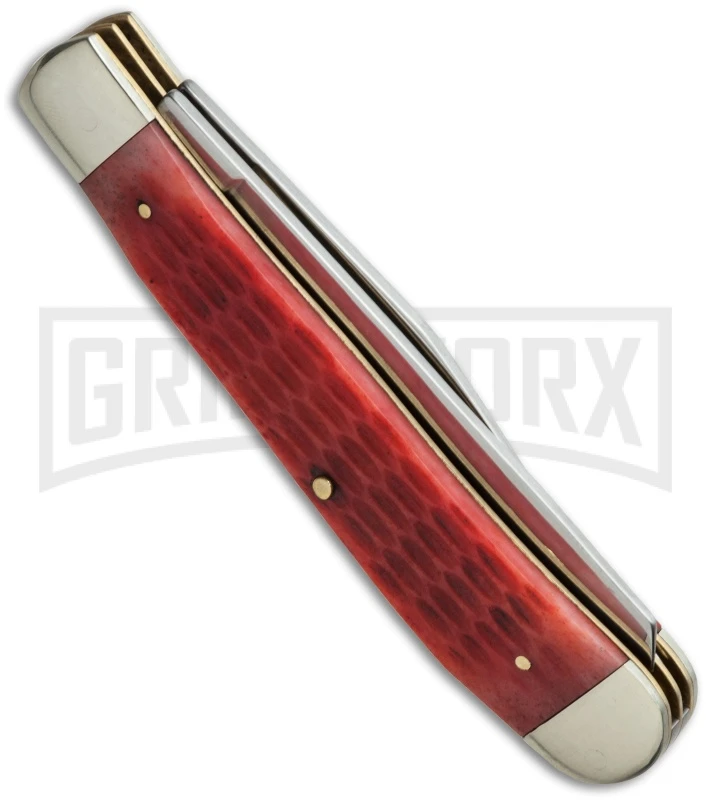 Boker Trapper Jigged Red Bone Pocket Knife 4 Boker Trapper Jigged Red Bone Pocket Knife - Image 2