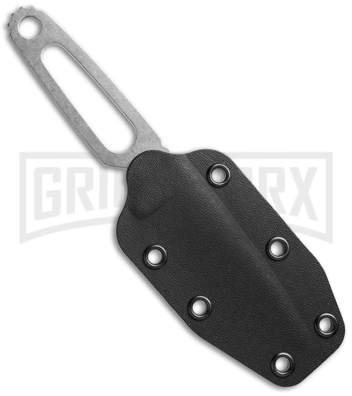 Boker Para-1 Stainless Steel Fixed Blade Neck Knife - Stonewash Plain 4 Boker Para-1 Stainless Steel Fixed Blade Neck Knife - Stonewash Plain - Image 2