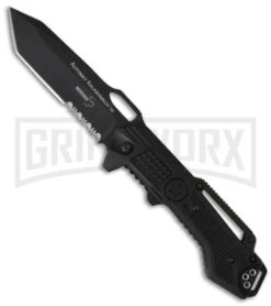 Boker Plus Kalashnikov 10 Black Folding Knife - Black Serr Tanto