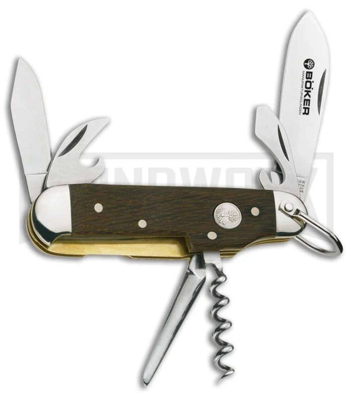 Boker Camp Pocket Knife 3.5" Smoked Oak 110183 3 Boker Camp Pocket Knife 3.5" Smoked Oak 110183