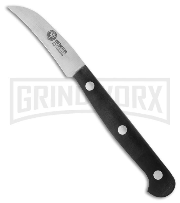 Boker Arbolito Peeling Kitchen Knife Fixed Blade - Satin Plain 3 Boker Arbolito Peeling Kitchen Knife Fixed Blade - Satin Plain
