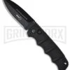 Boker Kalashnikov Black Automatic Knife - D2 Dagger Black Plain -Boker Shop boker kalashnikov 01kals75 black large