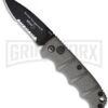 Boker Mini Kalashnikov Gray Automatic Knife - Black Serr -Boker Shop boker kalashnikov mini 01kals73b large