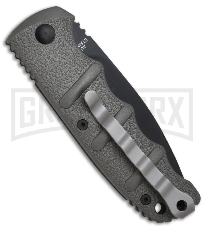 Boker Kalashnikov 74 Gray Automatic Knife - D2 Black Serr 4 Boker Kalashnikov 74 Gray Automatic Knife - D2 Black Serr - Image 2