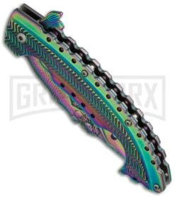Boker Magnum Rainbow Mermaid Folding Knife - Spectrum Plain 6 Boker Magnum Rainbow Mermaid Folding Knife - Spectrum Plain -Boker Shop boker magnum 01lg318 cm spine large