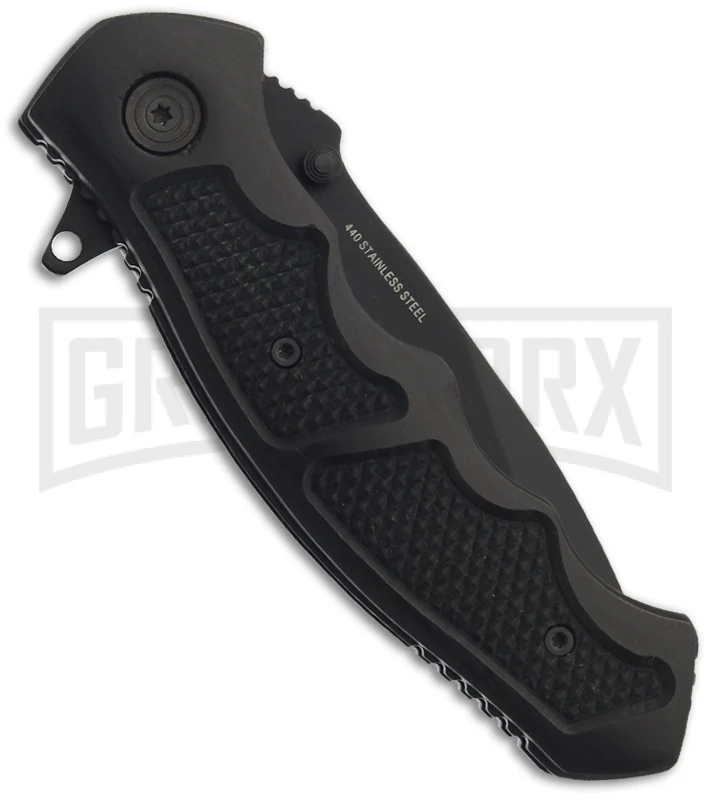 Boker Magnum Special Agent Folding Knife - Black Serr 4 Boker Magnum Special Agent Folding Knife - Black Serr - Image 2