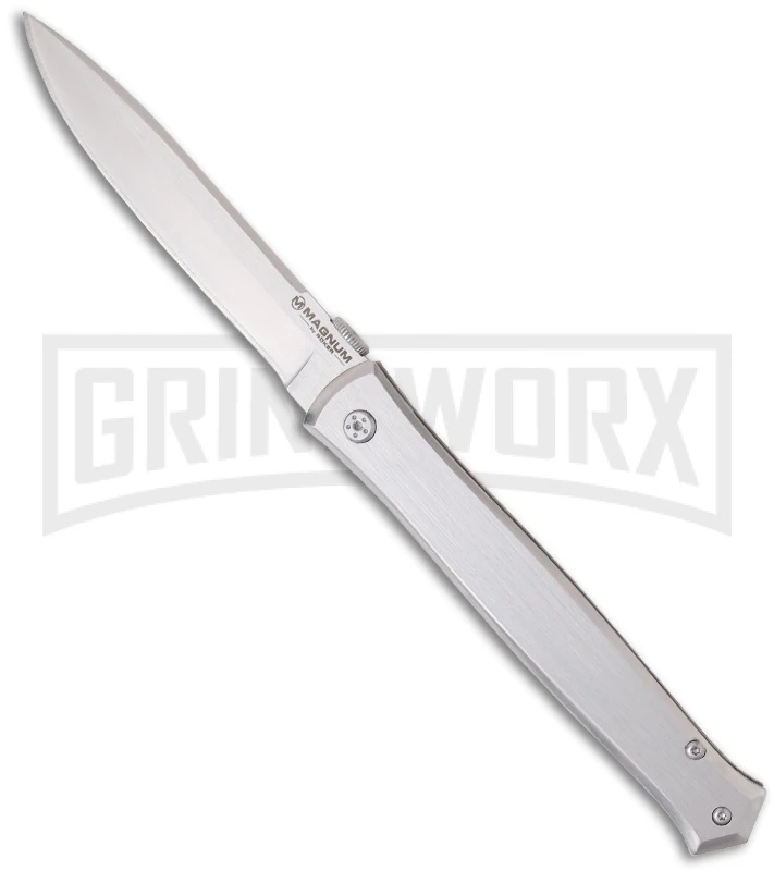 Boker Magnum Duo Satin Folding Knife - Satin Plain 3 Boker Magnum Duo Satin Folding Knife - Satin Plain