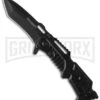 Boker Magnum Midnight Star Tanto Folding Knife - Black Plain -Boker Shop boker magnum 01ry621 large