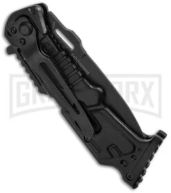 Boker Magnum Midnight Star Tanto Folding Knife - Black Plain -Boker Shop boker magnum 01ry621 side large