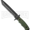 Boker Magnum Merc Green Fixed Blade Knife - Black Stonewash Serr -Boker Shop boker magnum 02sc257 large