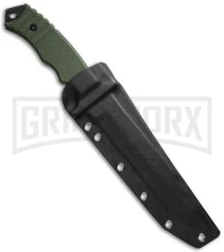 Boker Magnum Merc Green Fixed Blade Knife - Black Stonewash Serr -Boker Shop boker magnum 02sc257 sheath large