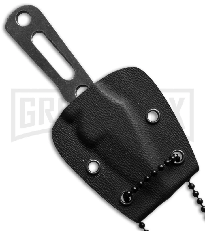 Boker Magnum Lil Friend Arrowhead Fixed Blade Knife - Black Plain 4 Boker Magnum Lil Friend Arrowhead Fixed Blade Knife - Black Plain - Image 2