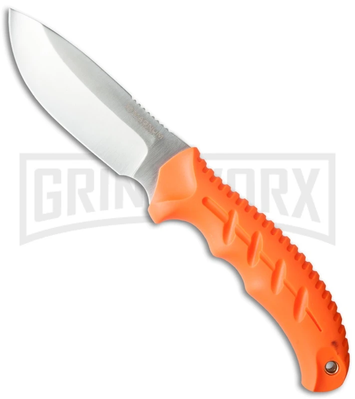 Boker Magnum Big Game Hunter Orange Fixed Blade Knife - Satin Plain 3 Boker Magnum Big Game Hunter Orange Fixed Blade Knife - Satin Plain