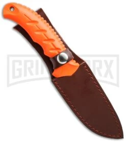 Boker Magnum Big Game Hunter Orange Fixed Blade Knife - Satin Plain 5 Boker Magnum Big Game Hunter Orange Fixed Blade Knife - Satin Plain -Boker Shop boker magnum big game hunter 02ry002 sheath cm large