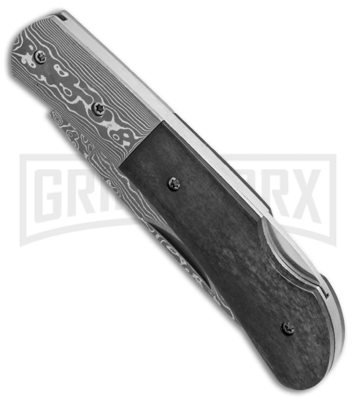 Boker Magnum Black Bone Folding Knife - Damascus Plain 5 Boker Magnum Black Bone Folding Knife - Damascus Plain - Image 3