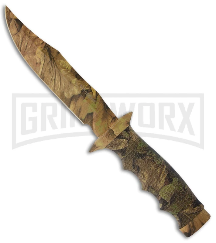 Boker Magnum Camo Bowie Fixed Blade Knife - Plain 3 Boker Magnum Camo Bowie Fixed Blade Knife - Plain