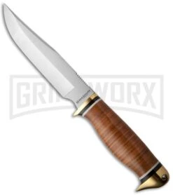 Boker Magnum Duck Head Bowie Fixed Blade Knife - Satin Plain