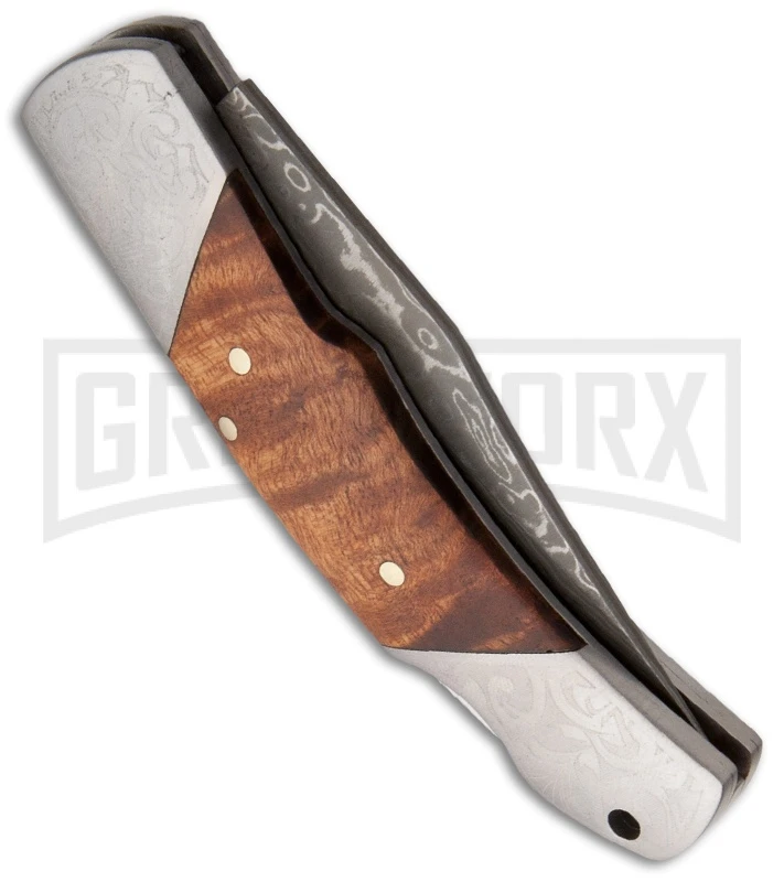 Boker Magnum Duke Folding Knife - Damascus Plain 4 Boker Magnum Duke Folding Knife - Damascus Plain - Image 2
