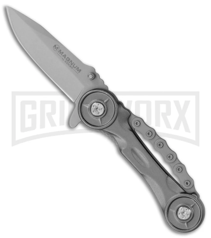 Boker Magnum Easy Rider Liner Lock Knife (3.25 Gray) 01SC529 3 Boker Magnum Easy Rider Liner Lock Knife (3.25 Gray) 01SC529