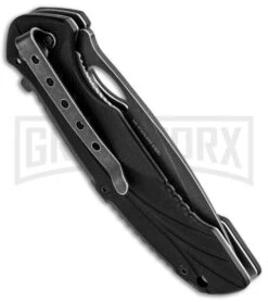 Boker Magnum Ellipse Folding Knife - Black Serr 5 Boker Magnum Ellipse Folding Knife - Black Serr -Boker Shop boker magnum fast ellipse folding black serr 01ry142 side large